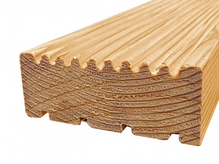 Террасная доска вельвет лиственница 28х140 мм сорт AB