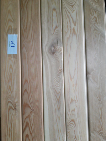 Вагонка-штиль из лиственницы 14х110 мм сорт B