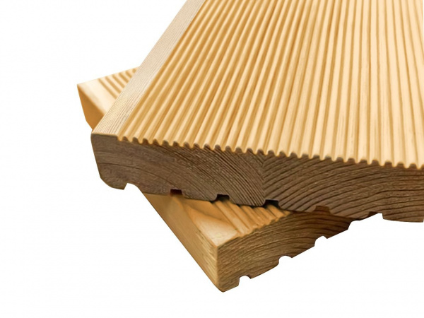 Террасная доска вельвет лиственница 28х140 мм сорт AB